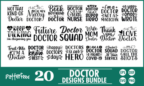 Doctor SVG Bundle for Crafts and Graphics