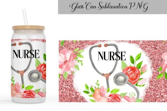 Nurse Can Glass Wrap: Graphics for Crafts