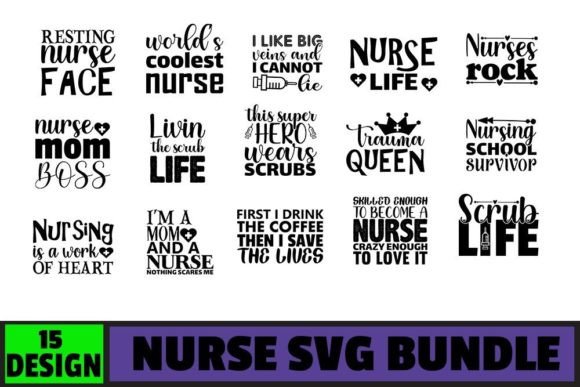 Nurse Graphics for Crafts: A Bundle Review