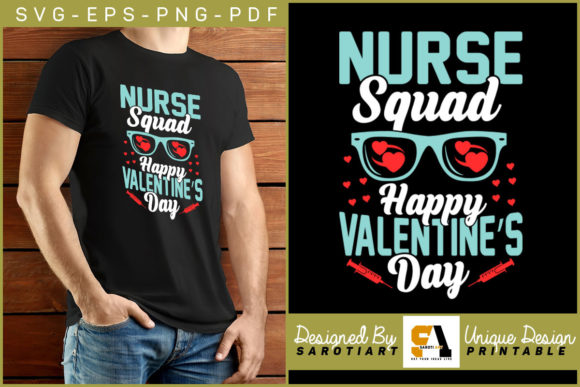 Nurse Squad Valentine Graphics for Crafts