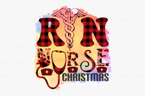 RN Nurse Christmas Sublimation Graphics for Crafts